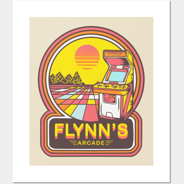 Flynns arcade retro Wall Art by Utopia Art & Illustration